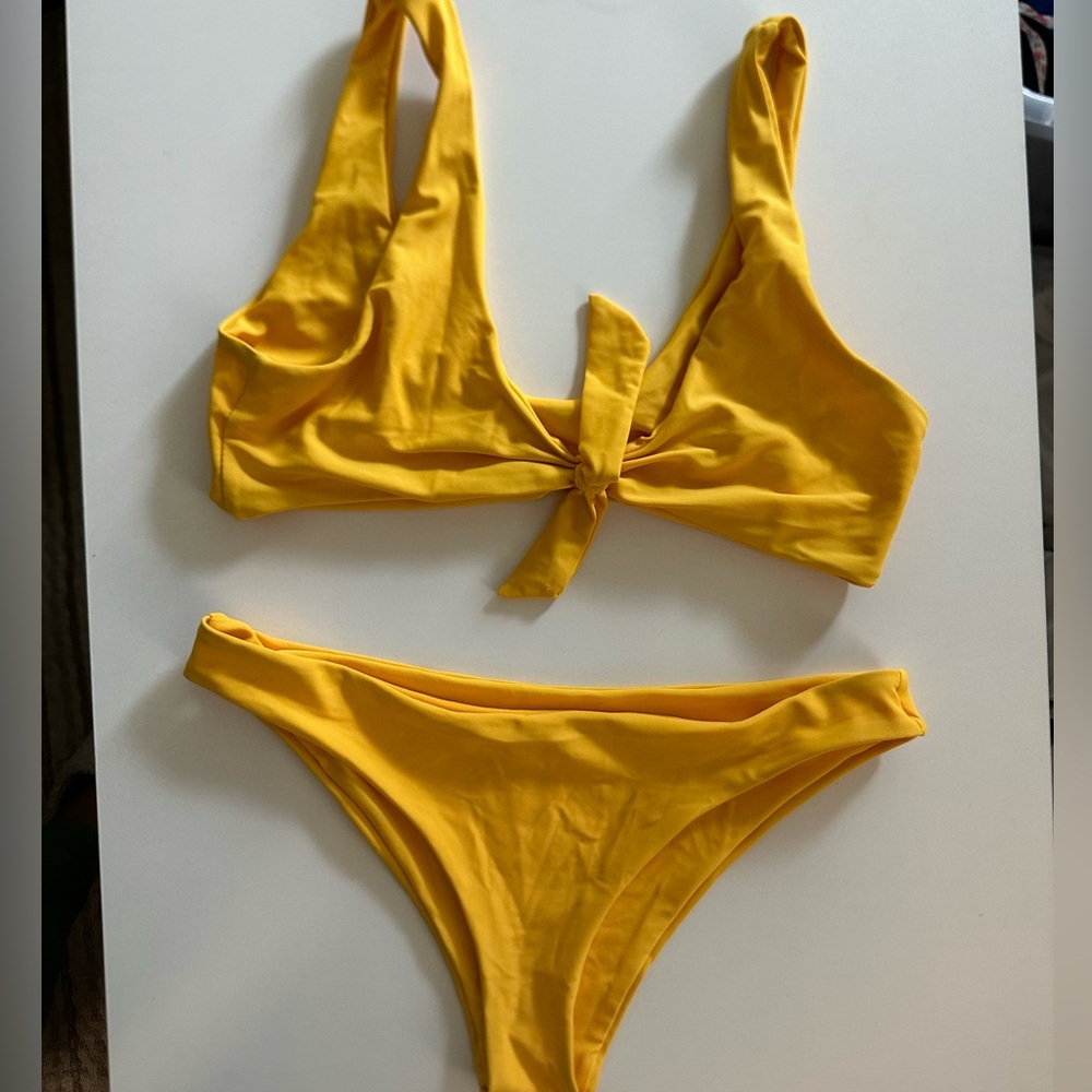 SHEIN Yellow Bikini Set